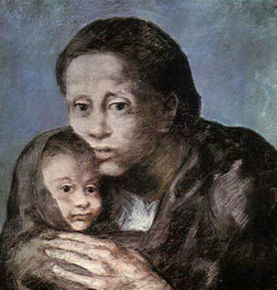 'Madre con niño enfermo', de Pablo Picasso (1903)